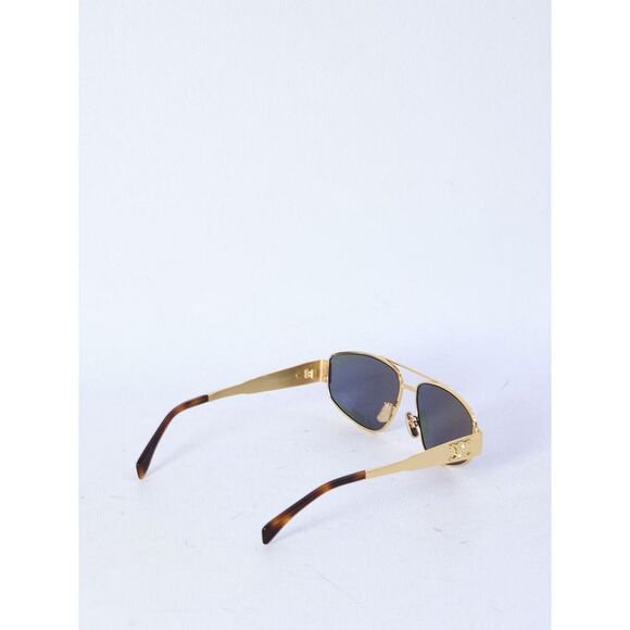 CELINE Aviator Style Sunglasses with Triomphe Detail Men GOLD - Picture 2 of 3